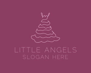 Pink Feminine Dress logo design