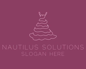 Pink Feminine Dress logo design