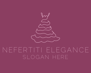 Pink Feminine Dress logo design