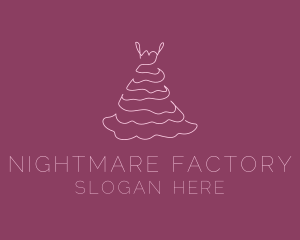 Pink Feminine Dress logo design