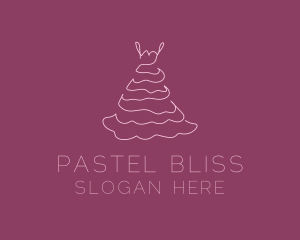 Pink Feminine Dress logo design