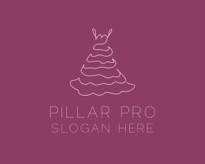 Pink Feminine Dress logo design