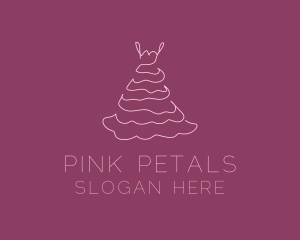 Pink Feminine Dress logo design