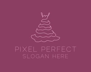 Pink Feminine Dress logo design