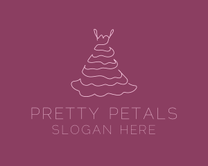 Pink Feminine Dress logo design