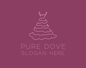 Pink Feminine Dress logo design