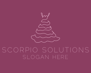 Pink Feminine Dress logo design