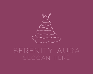 Pink Feminine Dress logo design