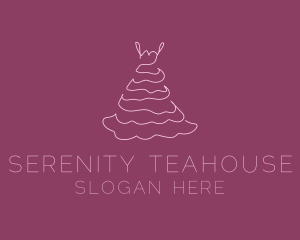 Pink Feminine Dress logo design