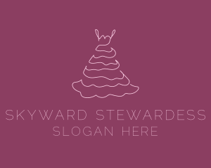 Pink Feminine Dress logo design