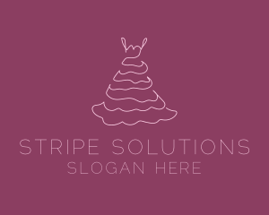 Pink Feminine Dress logo design