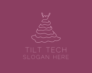 Pink Feminine Dress logo design