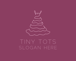 Pink Feminine Dress logo design