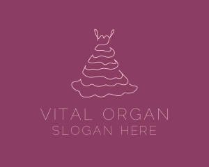 Pink Feminine Dress logo design