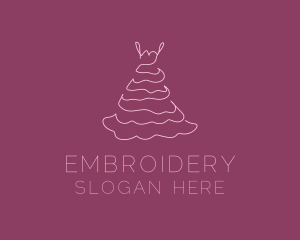 Pink Feminine Dress logo design