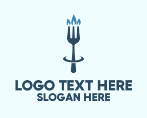 Blue Fork Candle Restaurant, Logo