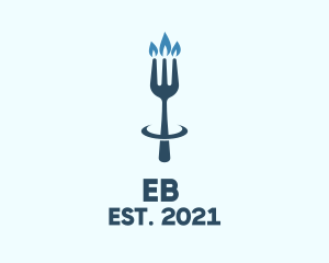 Candle - Blue Fork Candle Restaurant, logo design