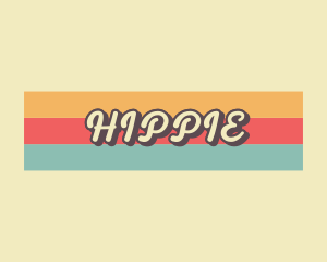 Hippie Retro Business logo design