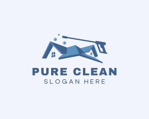 Home Cleaning Washer logo design