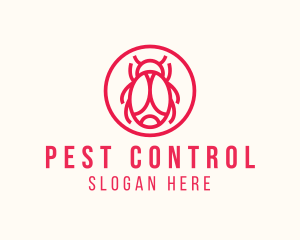 Modern Minimalist Bug logo design