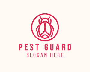 Modern Minimalist Bug logo design