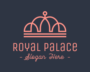 Pink Princess Tiara logo design