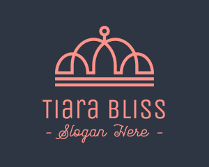 Pink Princess Tiara logo design