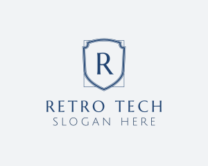 Minimalist Security Shield logo design