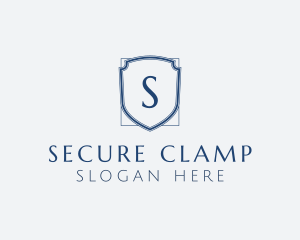 Minimalist Security Shield logo design