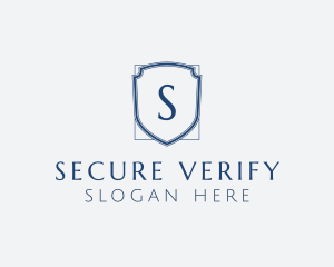 Minimalist Security Shield logo design