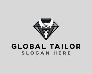 Diamond Suit Tailoring logo design