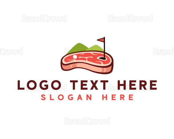 Golf Course Steak Logo