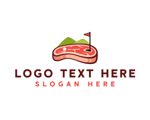 Steak - Golf Course Steak logo design