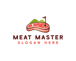 Golf Course Steak logo design