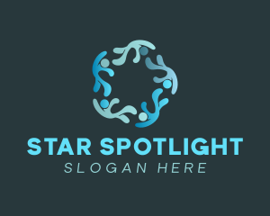 Group Star Human Organization logo design