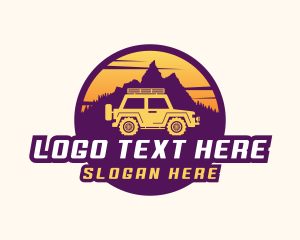 Trip - Adventure Automotive Jeep logo design
