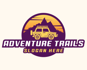 Adventure Automotive Jeep logo design