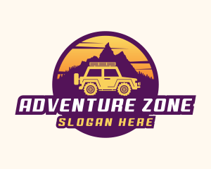 Adventure Automotive Jeep logo design