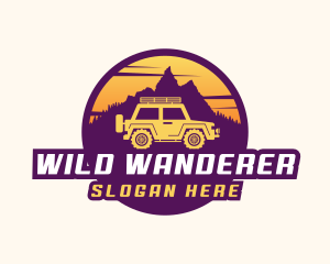 Adventure Automotive Jeep logo design