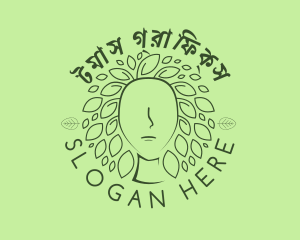 Plant - Leaf Hair Woman logo design
