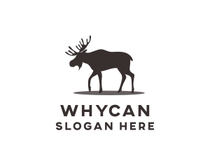 Wild Moose Animal Logo