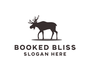 Wild Moose Animal logo design