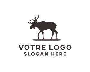 Stag - Wild Moose Animal logo design