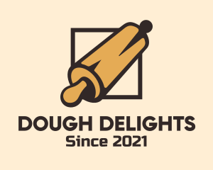 Dough - Wooden Rolling Pin logo design