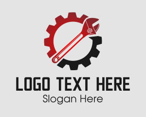 Tools - Cog Gear Wrench logo design