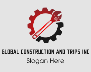 Home Renovation - Cog Gear Wrench logo design