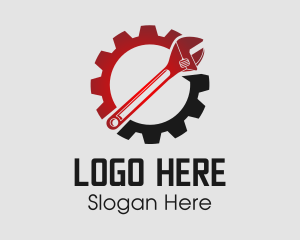 Repair - Cog Gear Wrench logo design