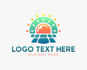 Power - Sun Solar Power logo design