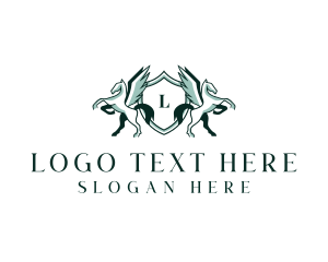 Legal - Stallion Wing Shield logo design