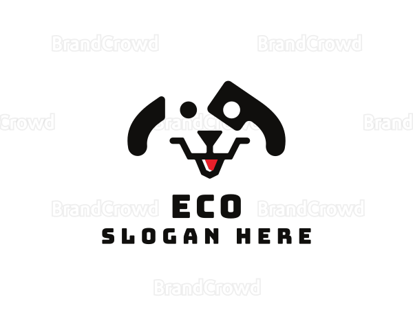 Cute Dalmatian Puppy Logo